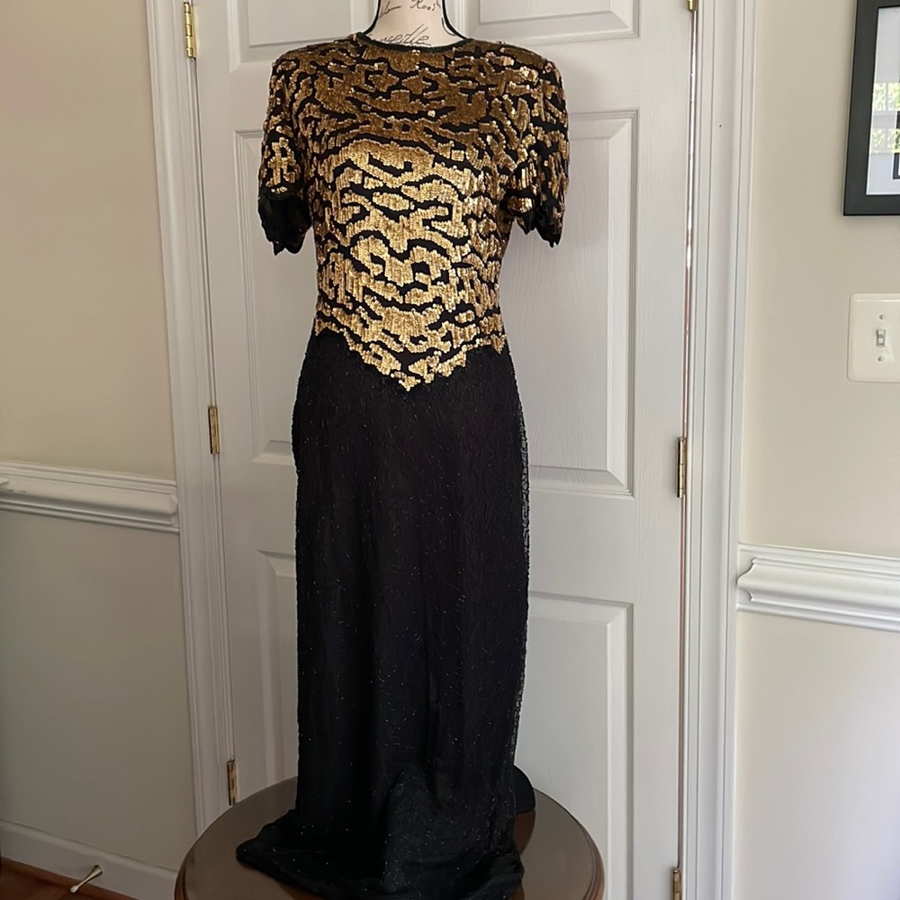 Laurence Kazer evening maxi dress